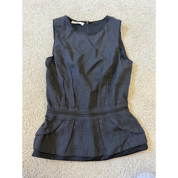 Prada Tops - Prada Virgin Wool Peplum Top Size 38/ US 2 Grey Women’s